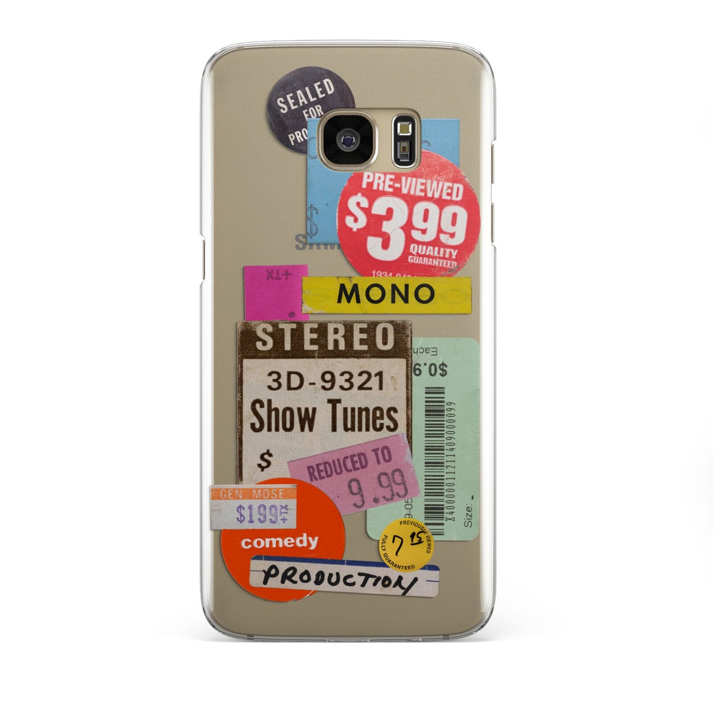 Vintage Sale Stickers Samsung Galaxy S7 Edge Case