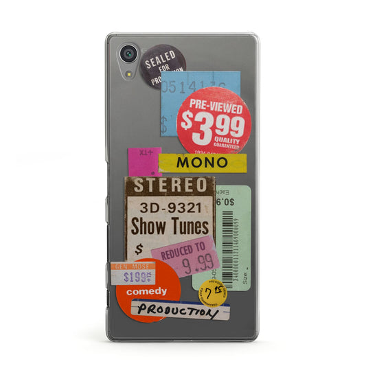 Vintage Sale Stickers Sony Xperia Case
