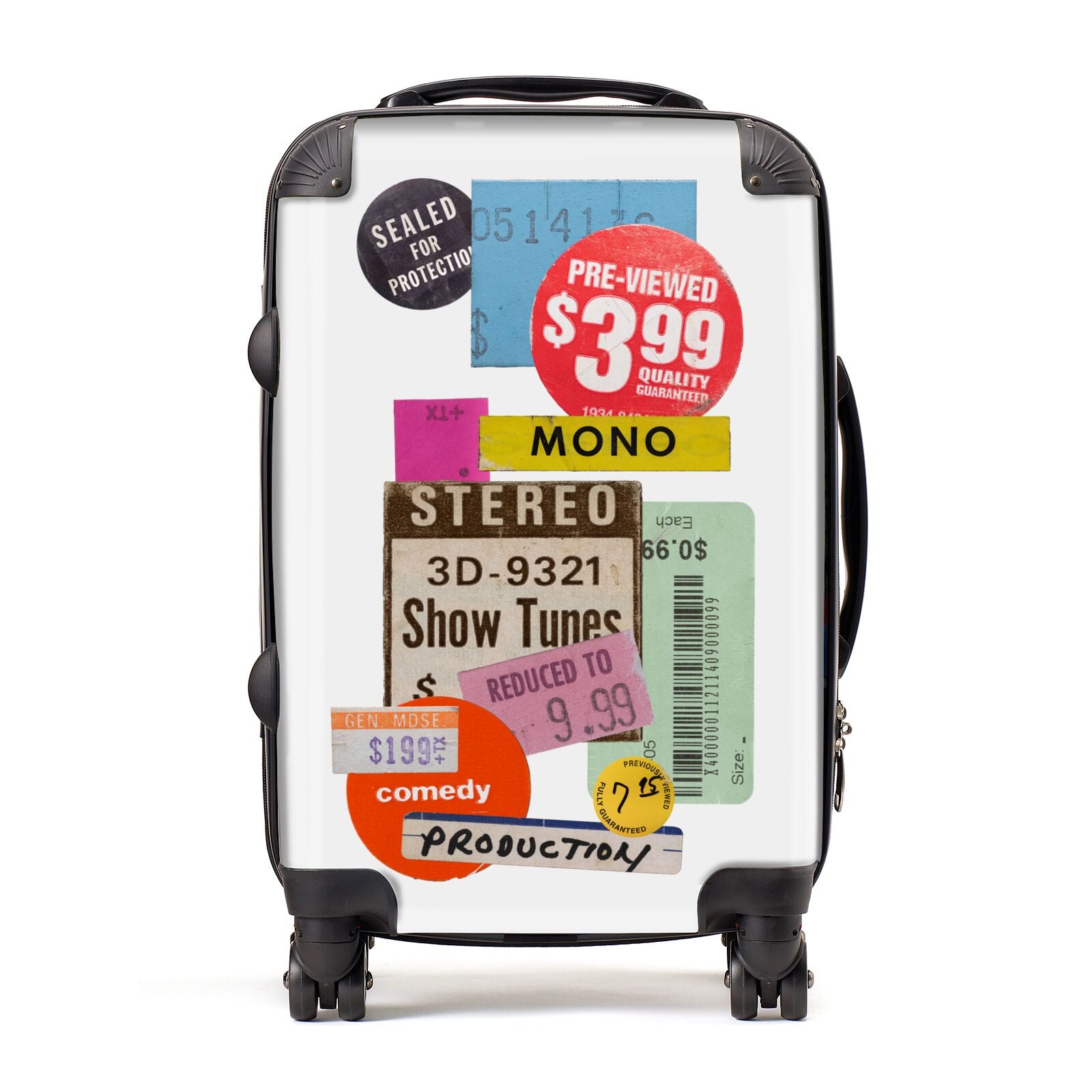 Vintage Sale Stickers Suitcase