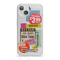 Vintage Sale Stickers iPhone 13 Clear Bumper Case