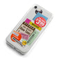 Vintage Sale Stickers iPhone 8 Bumper Case on Silver iPhone Alternative Image