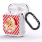 Vintage Santa Personalised AirPods Clear Case Side Image