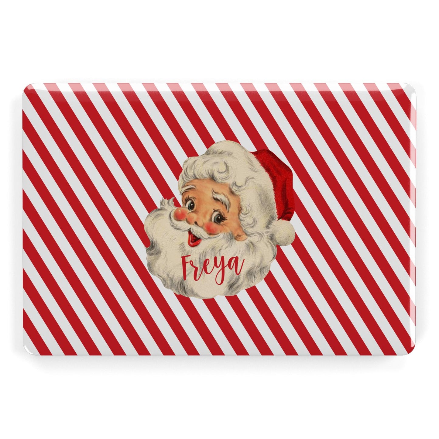 Vintage Santa Personalised Apple MacBook Case