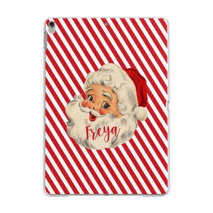 Vintage Santa Personalised Apple iPad Silver Case