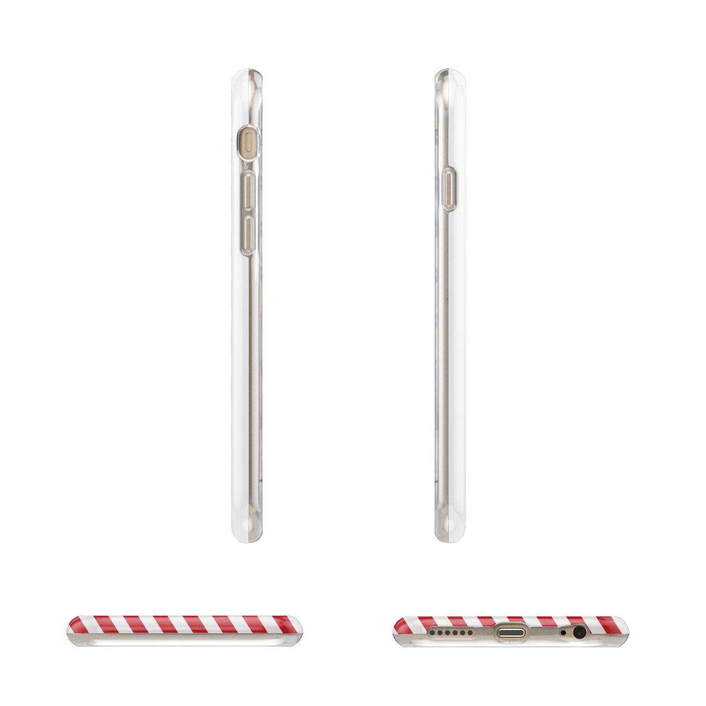 Vintage Santa Personalised Apple iPhone 6 3D Wrap Tough Case Alternative Image Angles