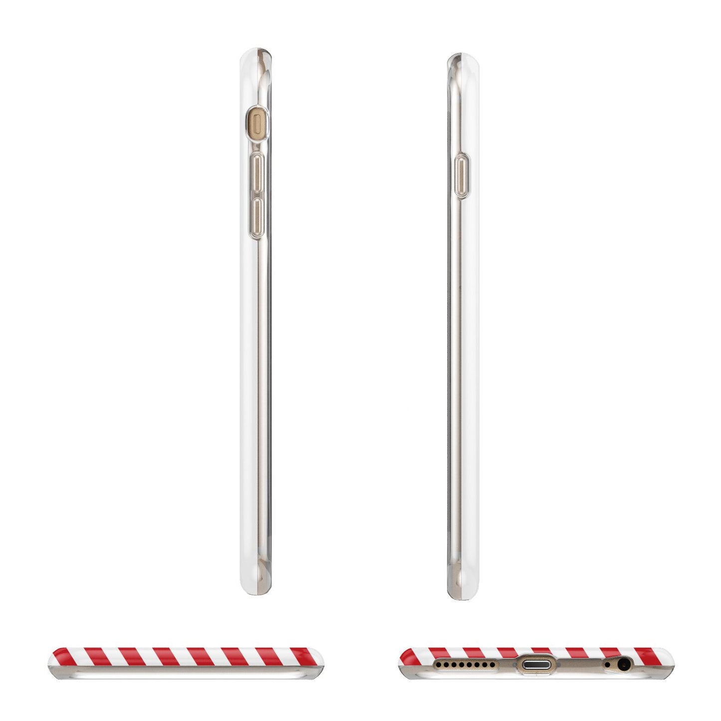 Vintage Santa Personalised Apple iPhone 6 Plus 3D Wrap Tough Case Alternative Image Angles