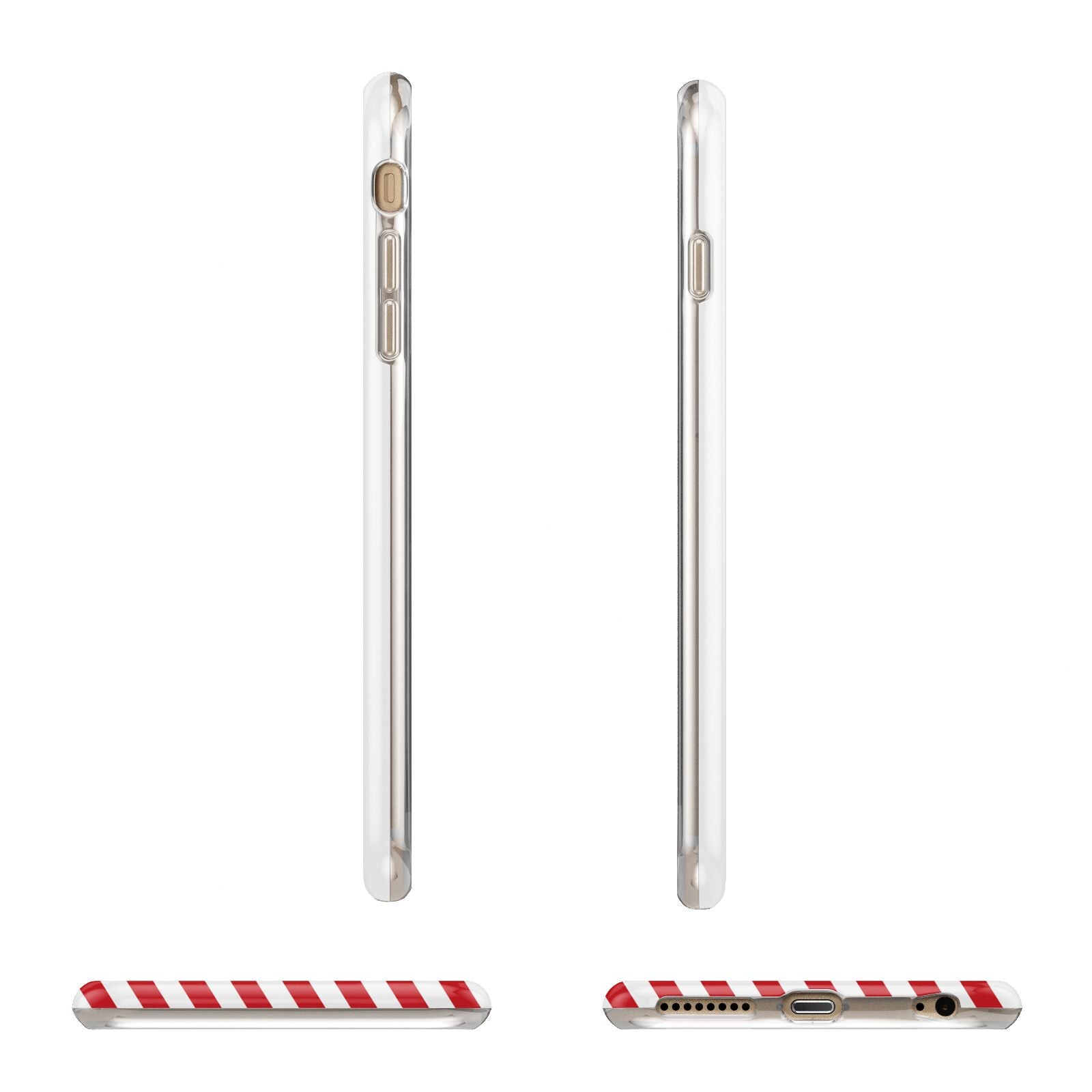 Vintage Santa Personalised Apple iPhone 6 Plus 3D Wrap Tough Case Alternative Image Angles