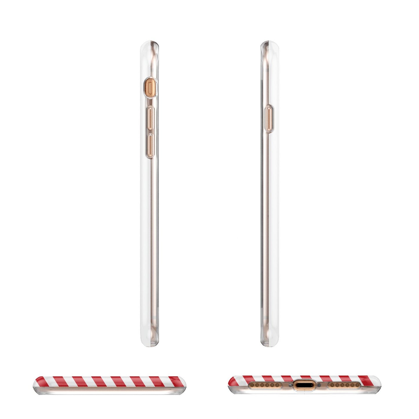 Vintage Santa Personalised Apple iPhone 7 8 3D Wrap Tough Case Alternative Image Angles