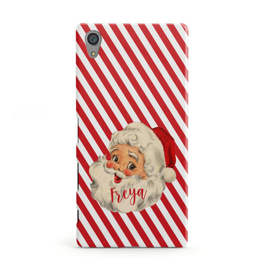 Vintage Santa Personalised Sony Xperia Case
