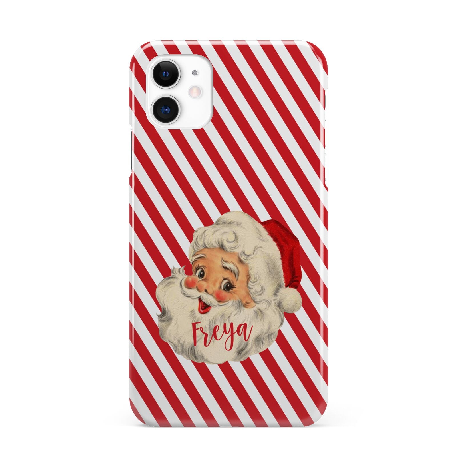 Vintage Santa Personalised iPhone 11 3D Snap Case
