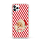 Vintage Santa Personalised iPhone 11 Pro Max Impact Pink Edge Case