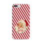 Vintage Santa Personalised iPhone 7 Plus Bumper Case on Silver iPhone