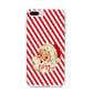 Vintage Santa Personalised iPhone 8 Plus Bumper Case on Silver iPhone