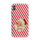 Vintage Santa Personalised iPhone X Bumper Case on Silver iPhone Alternative Image 1