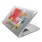 Vintage Stickers Apple MacBook Case Side View