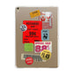Vintage Stickers Apple iPad Gold Case