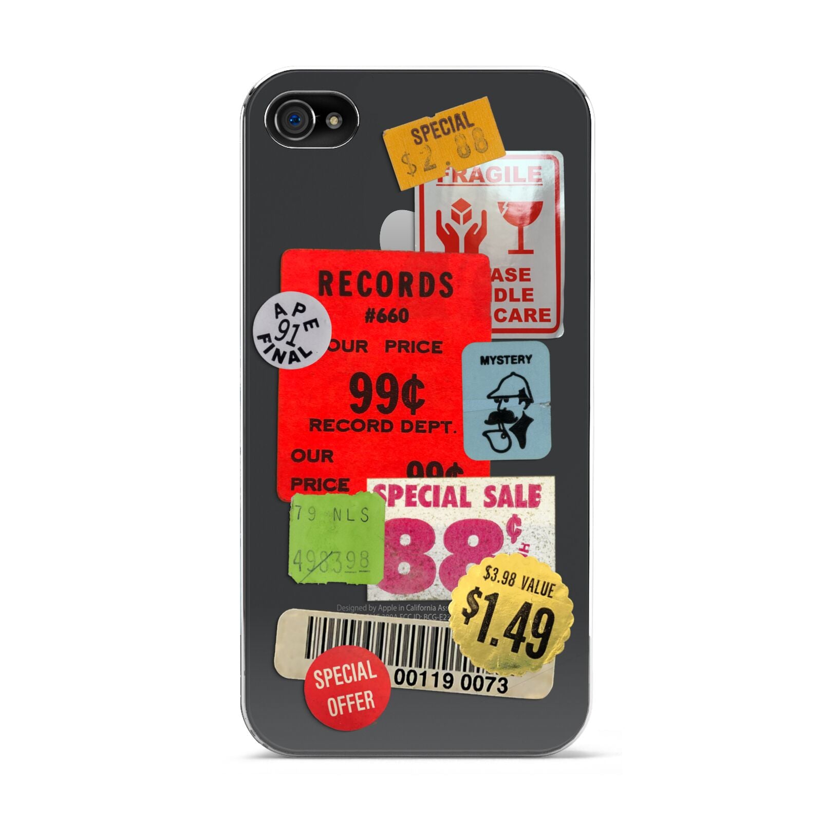 Vintage Stickers Apple iPhone 4s Case