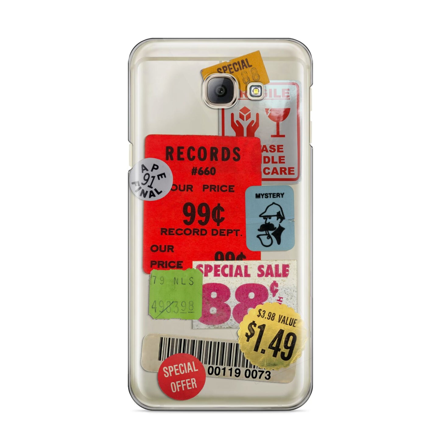 Vintage Stickers Samsung Galaxy A8 2016 Case