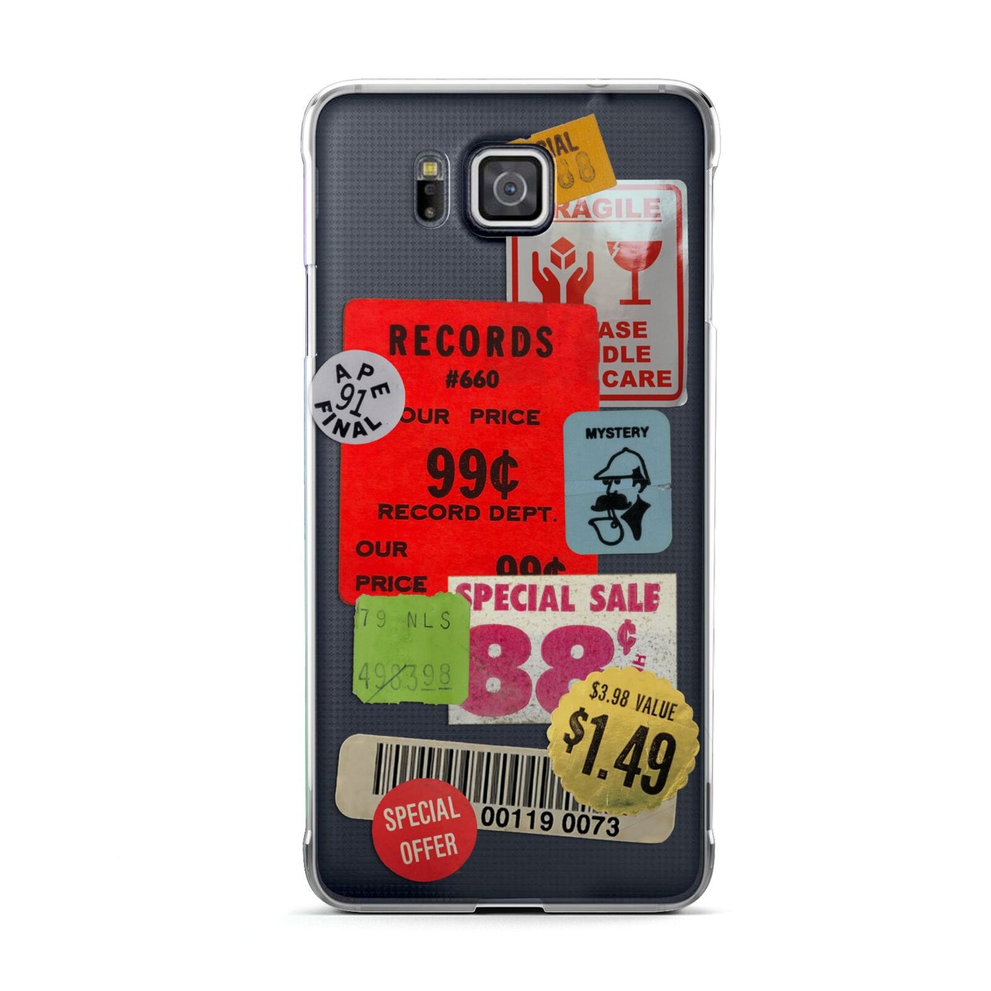 Vintage Stickers Samsung Galaxy Alpha Case