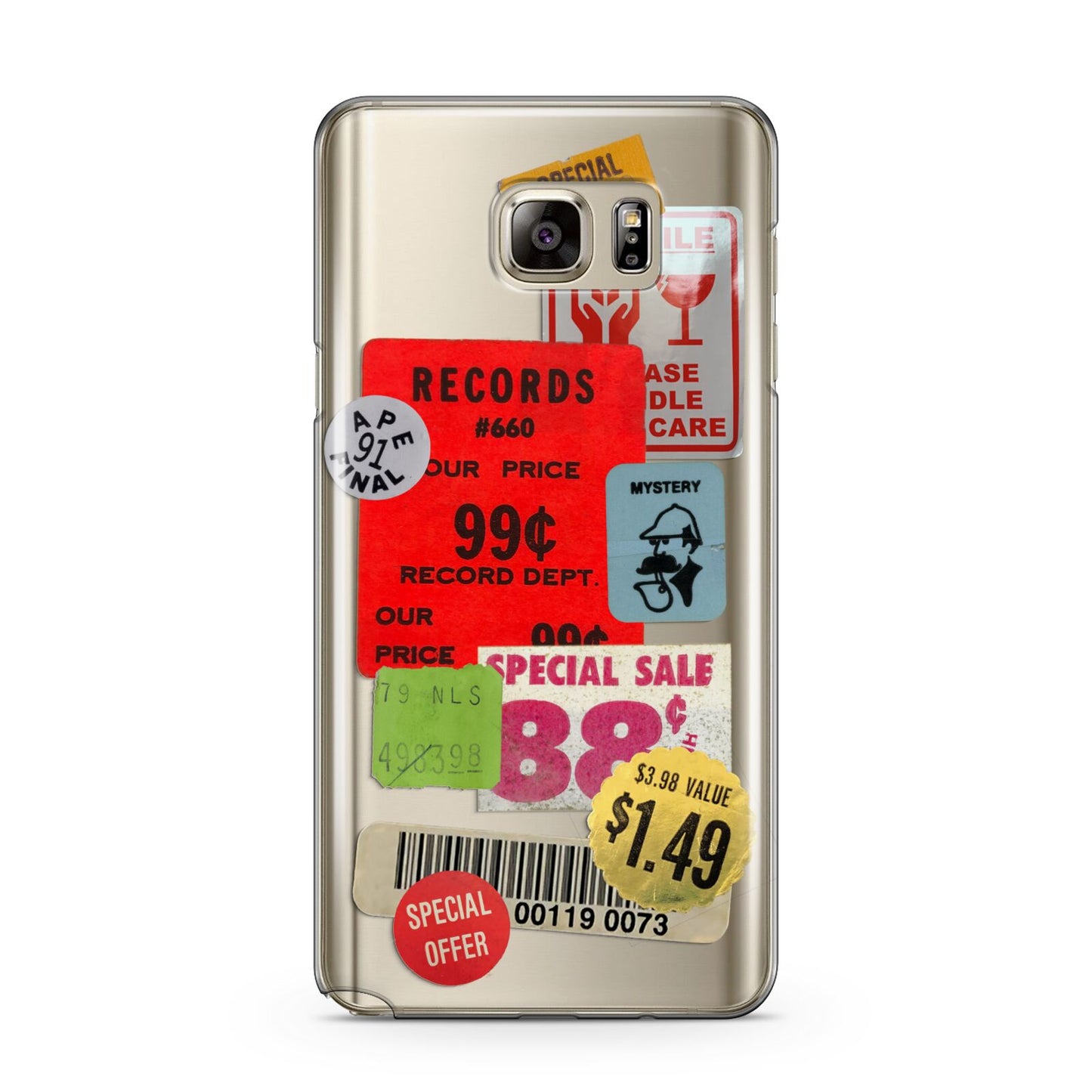 Vintage Stickers Samsung Galaxy Note 5 Case