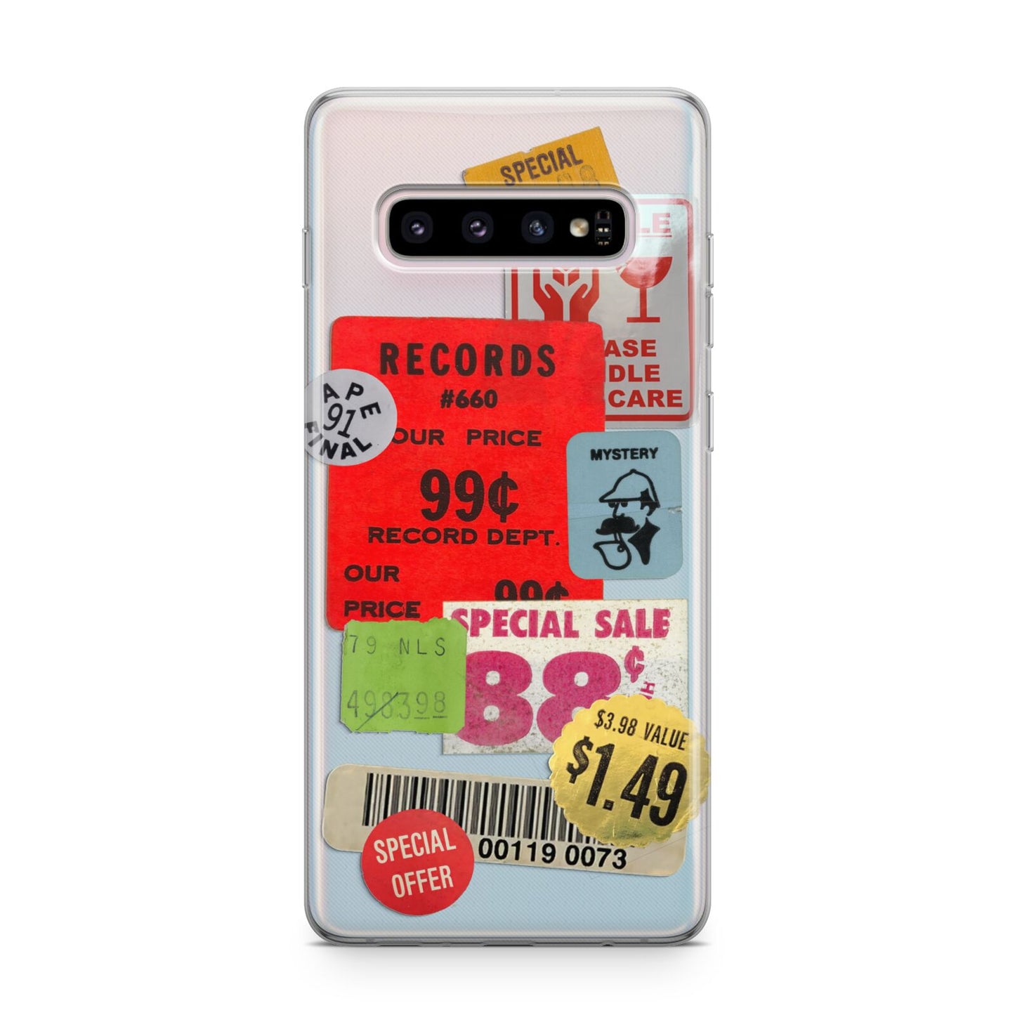 Vintage Stickers Samsung Galaxy S10 Plus Case