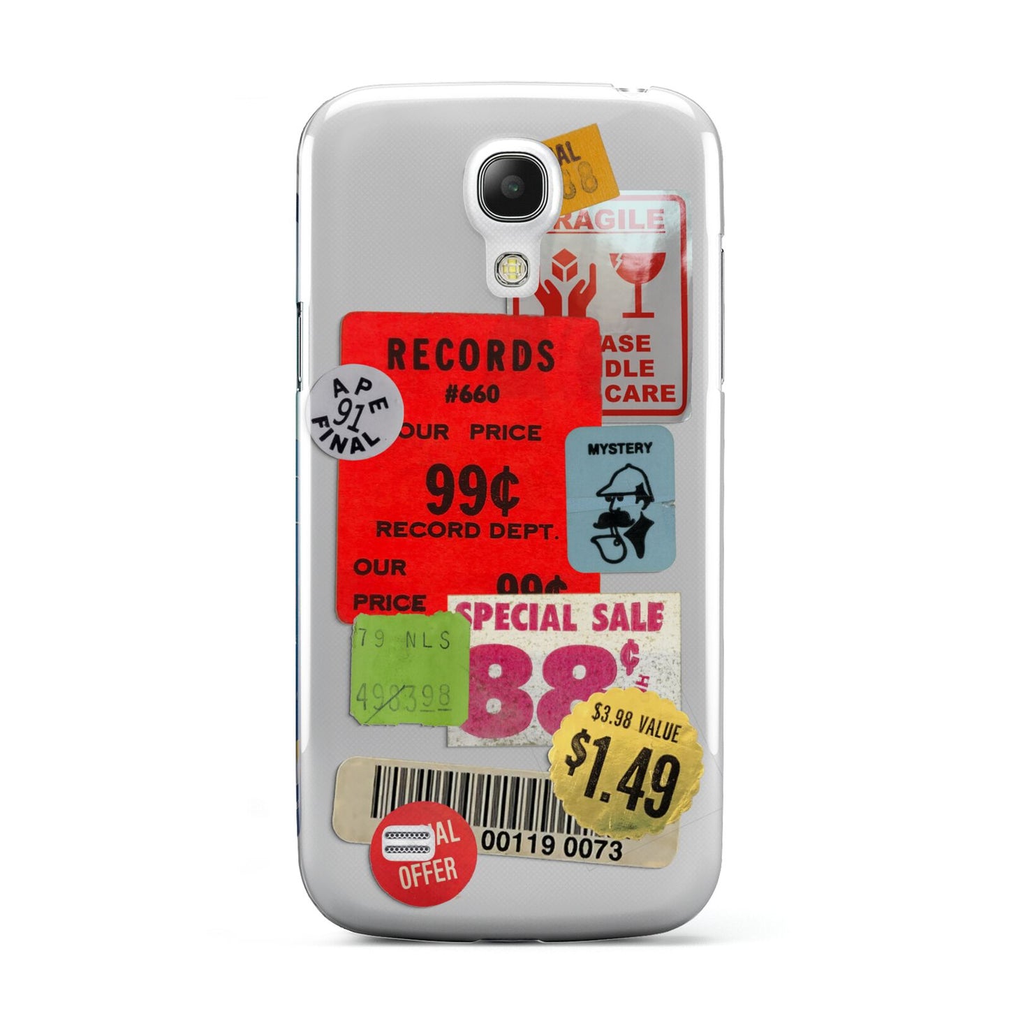 Vintage Stickers Samsung Galaxy S4 Mini Case