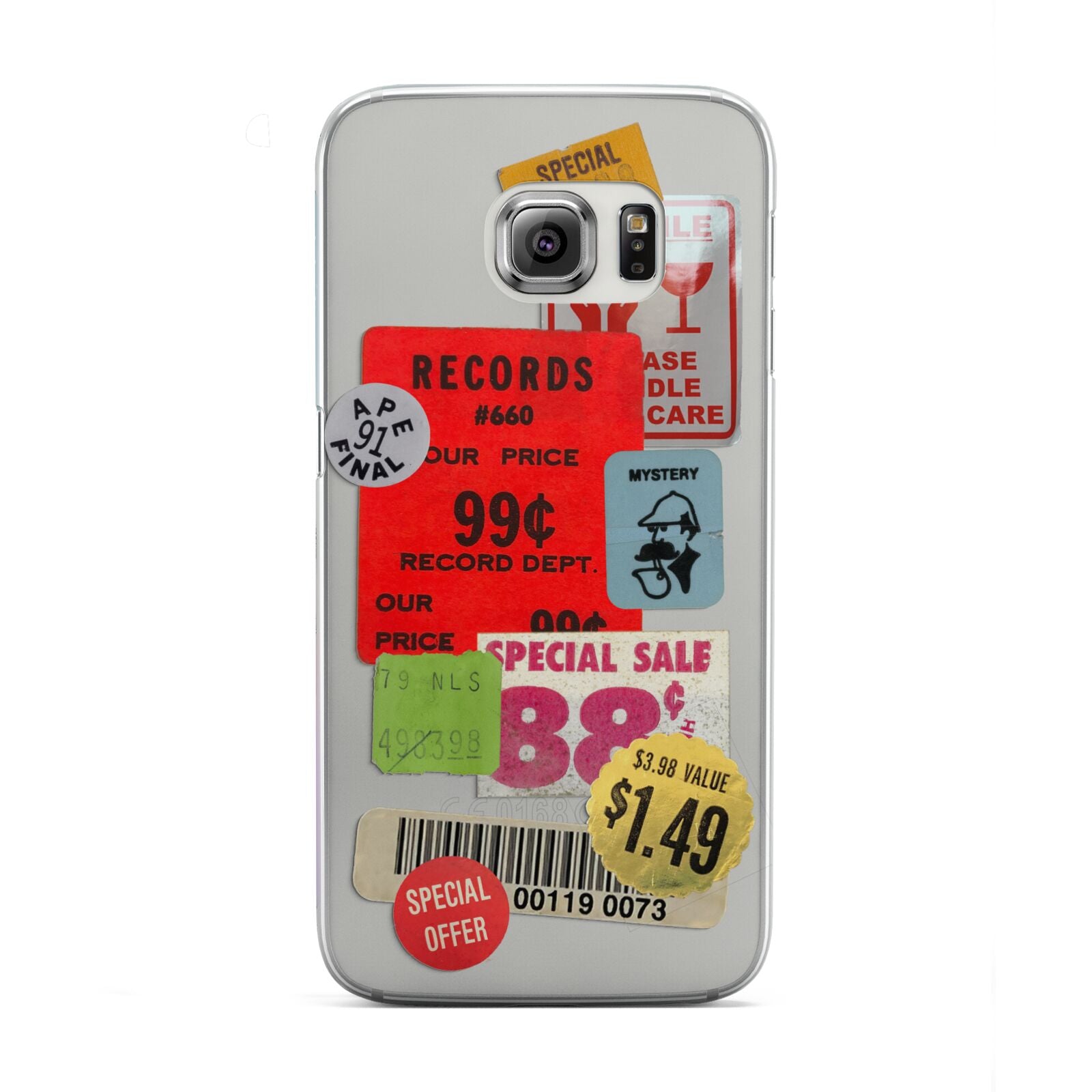 Vintage Stickers Samsung Galaxy S6 Edge Case