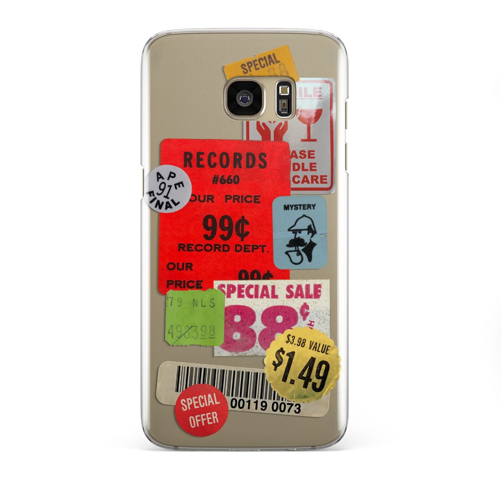 Vintage Stickers Samsung Galaxy S7 Edge Case