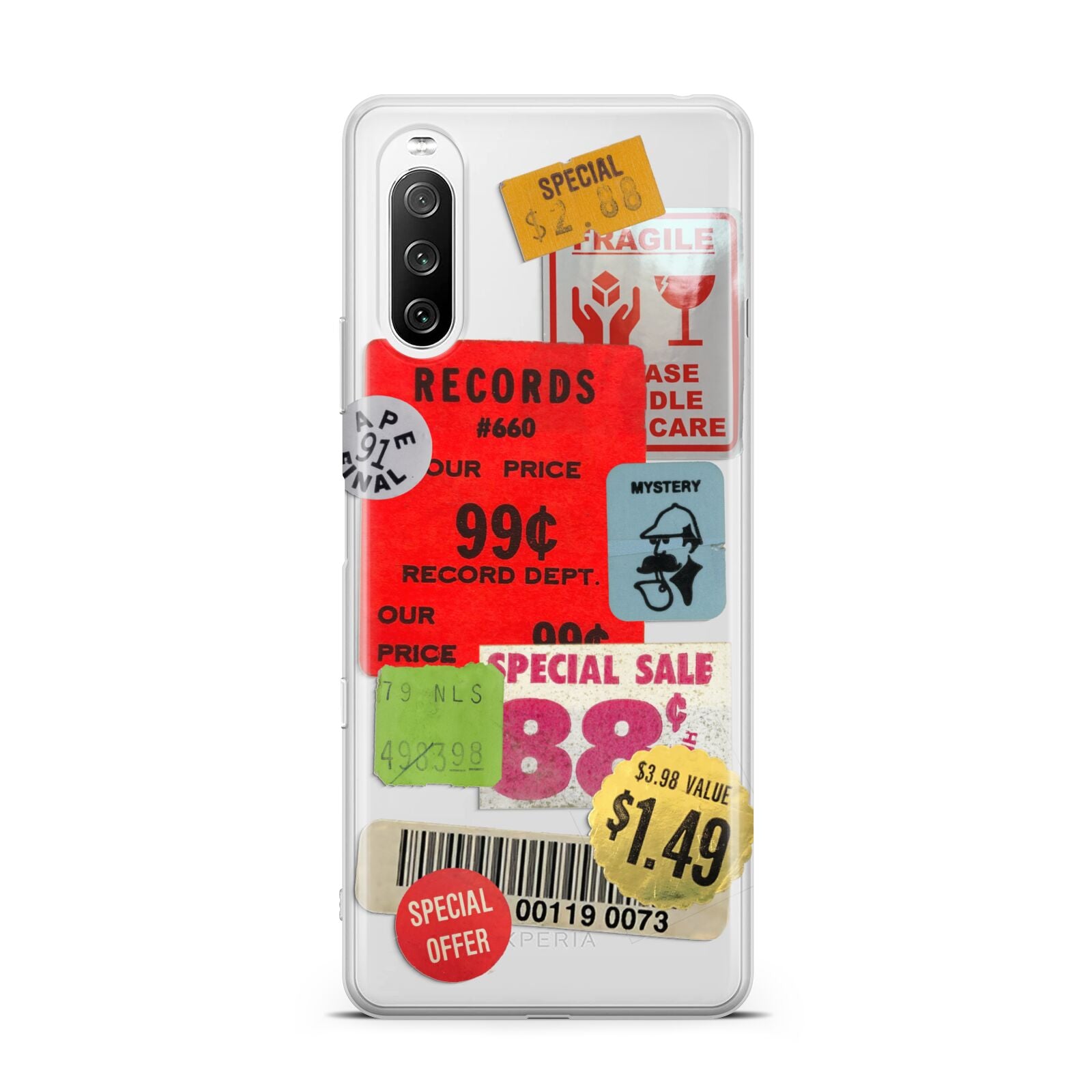 Vintage Stickers Sony Xperia 10 III Case