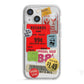 Vintage Stickers iPhone 13 Mini TPU Impact Case with White Edges