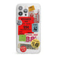Vintage Stickers iPhone 13 Pro Max Clear Bumper Case