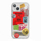 Vintage Stickers iPhone 13 TPU Impact Case with White Edges
