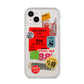 Vintage Stickers iPhone 14 Plus Clear Tough Case Starlight