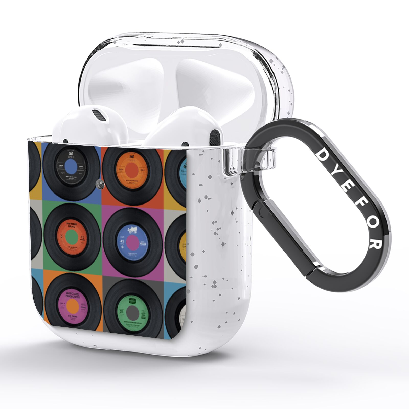 Vinyl Record AirPods Glitter Case Side Image