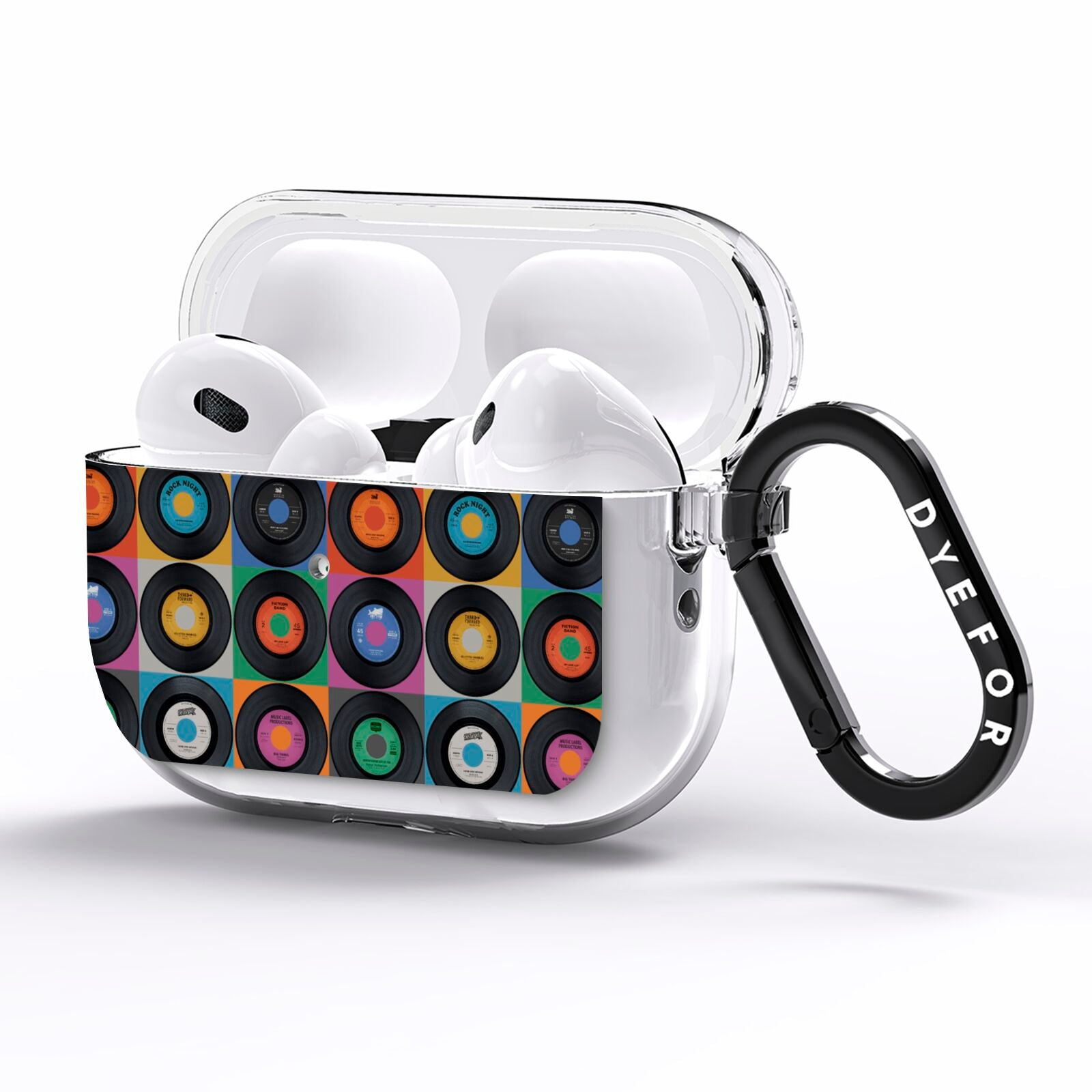 Vinyl Record AirPods Pro Clear Case Side Image