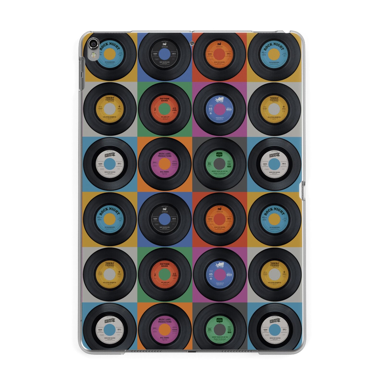 Vinyl Record Apple iPad Grey Case