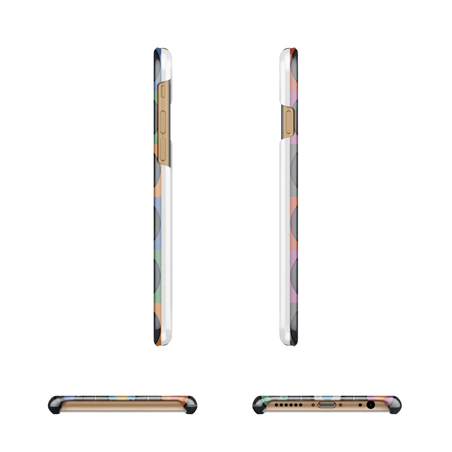 Vinyl Record Apple iPhone 6 3D Wrap Snap Case Angled Images