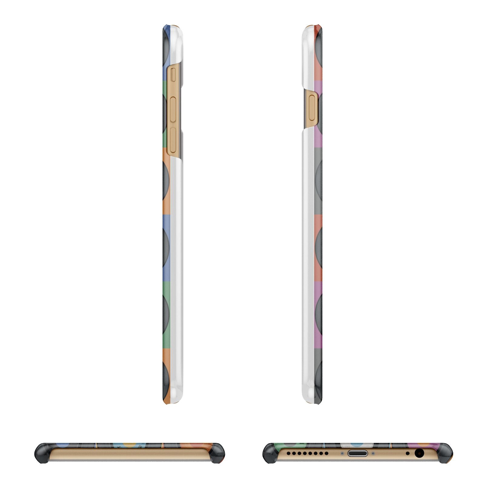 Vinyl Record Apple iPhone 6 Plus 3D Wrap Snap Case Angled Images