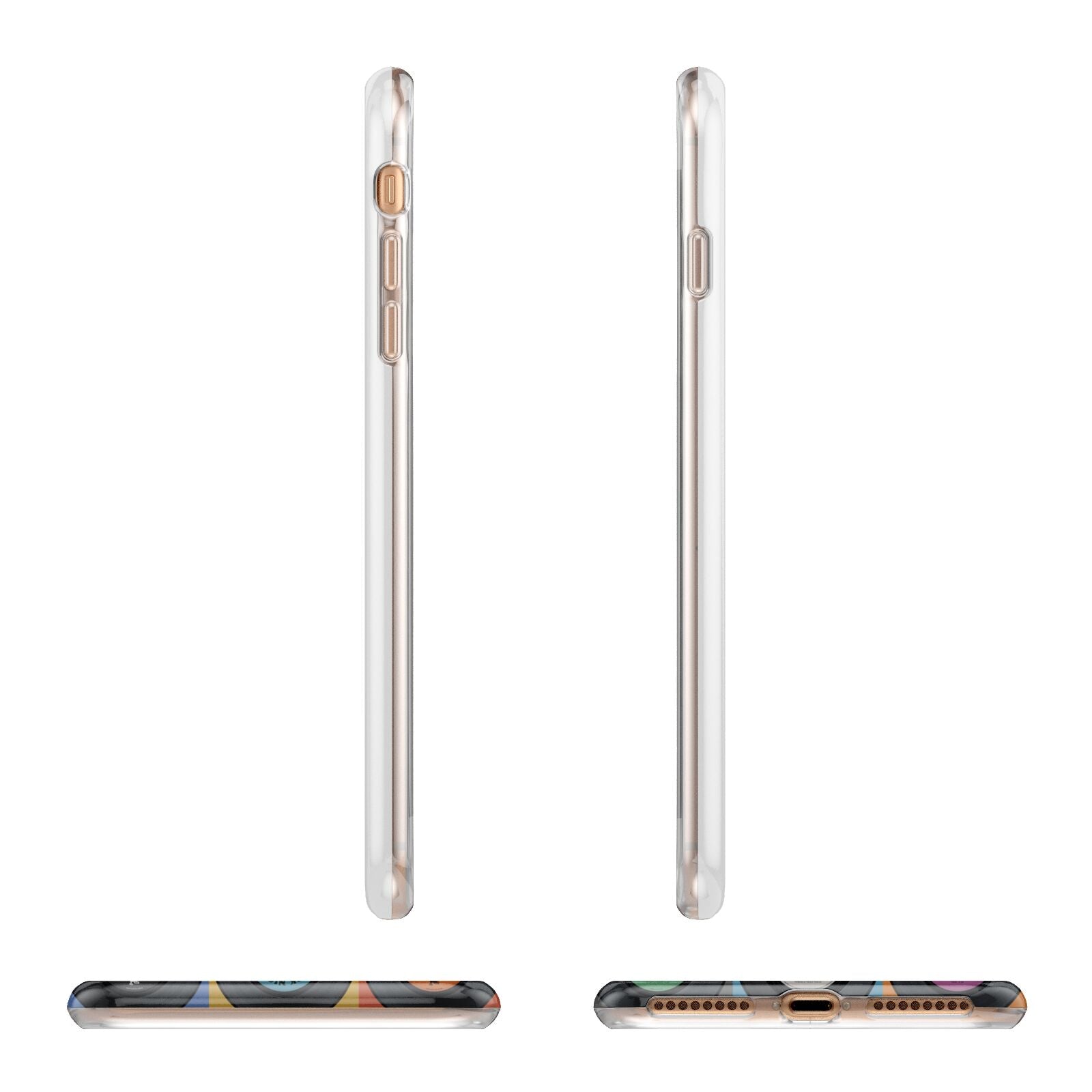 Vinyl Record Apple iPhone 7 8 Plus 3D Wrap Tough Case Alternative Image Angles