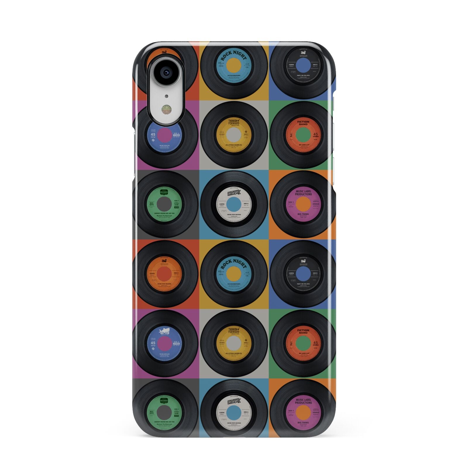 Vinyl Record Apple iPhone XR White 3D Snap Case