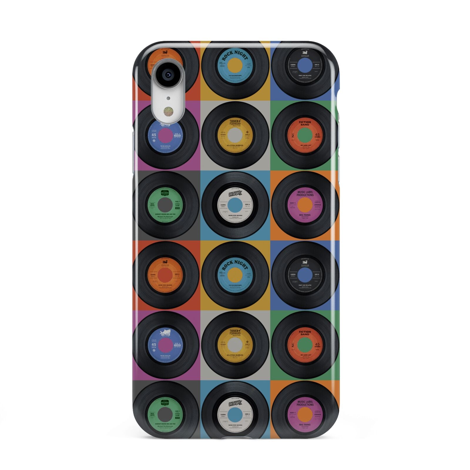 Vinyl Record Apple iPhone XR White 3D Tough Case