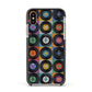 Vinyl Record Apple iPhone Xs Impact Case Black Edge on Gold Phone