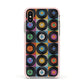 Vinyl Record Apple iPhone Xs Impact Case Pink Edge on Gold Phone
