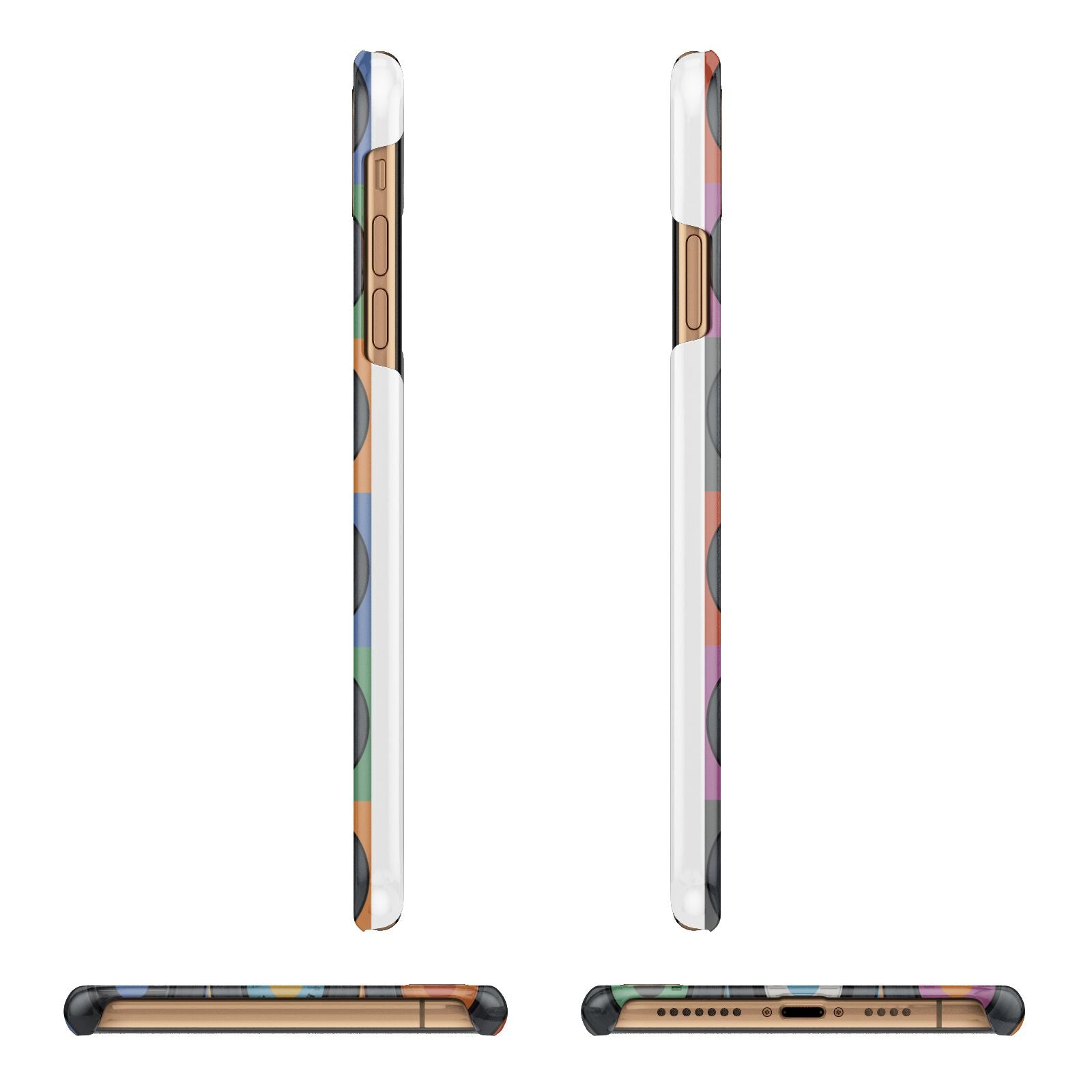 Vinyl Record Apple iPhone Xs Max 3D Wrap Snap Case Angled Images