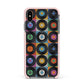 Vinyl Record Apple iPhone Xs Max Impact Case Pink Edge on Black Phone