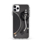 Vinyl Record Player Apple iPhone 11 Pro Max in Silver with White Impact Case