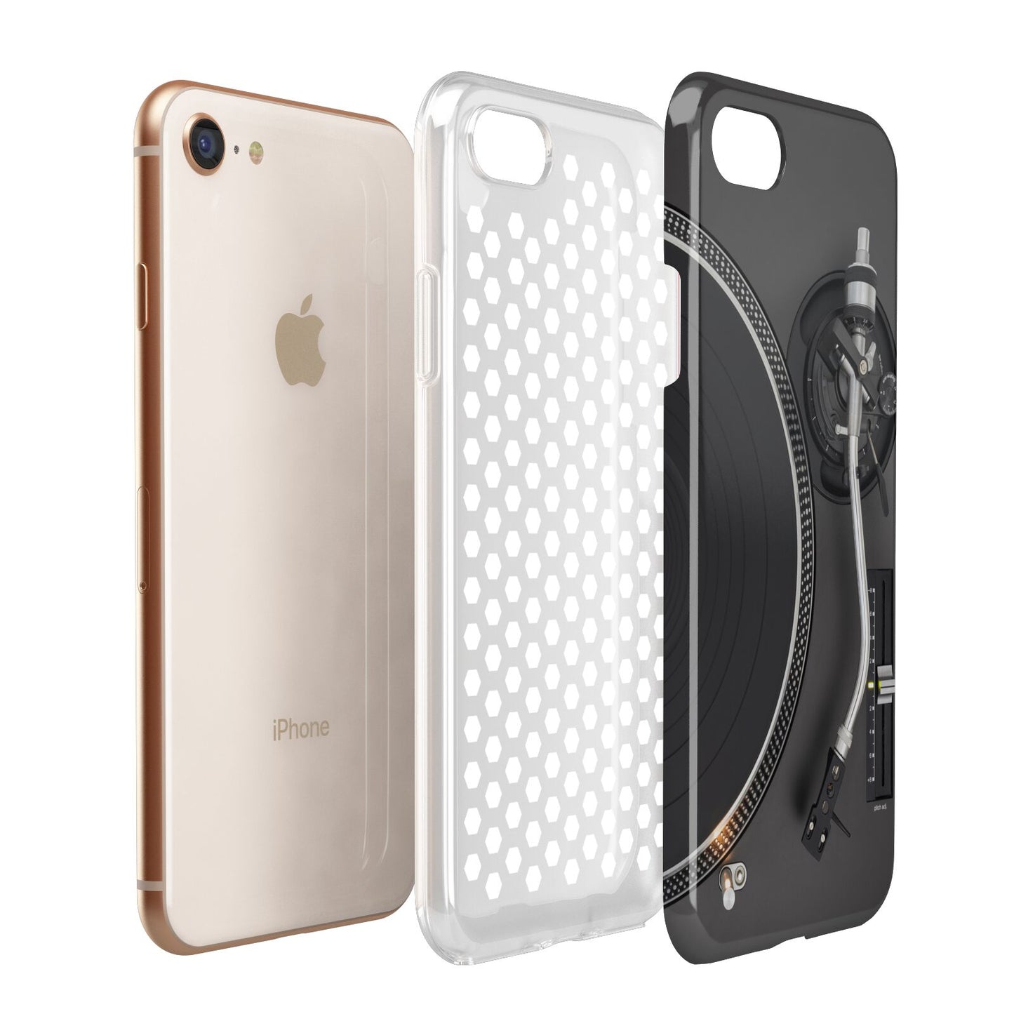 Vinyl Record Player Apple iPhone 7 8 3D Tough Case Expanded View
