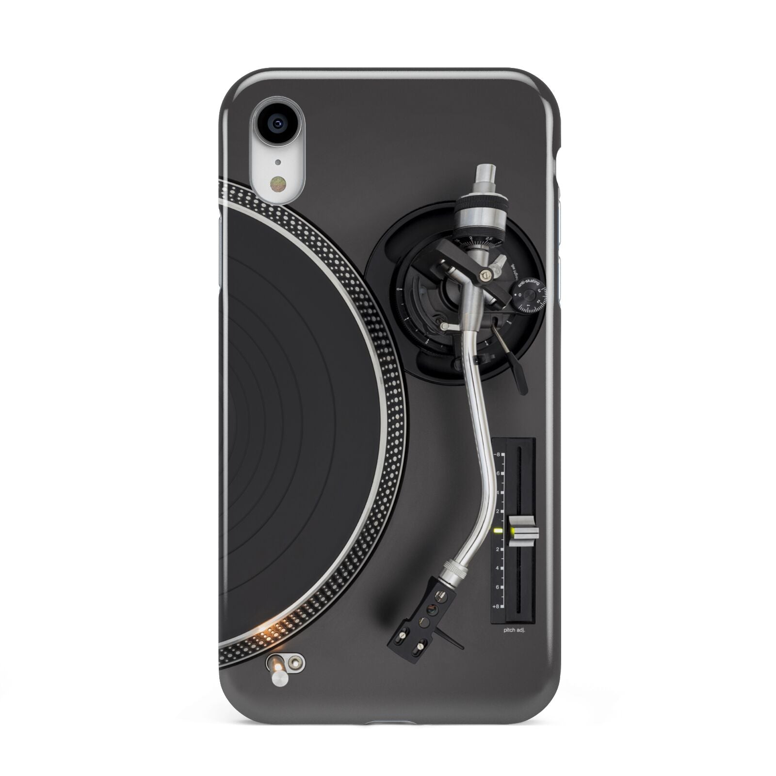 Vinyl Record Player Apple iPhone XR White 3D Tough Case