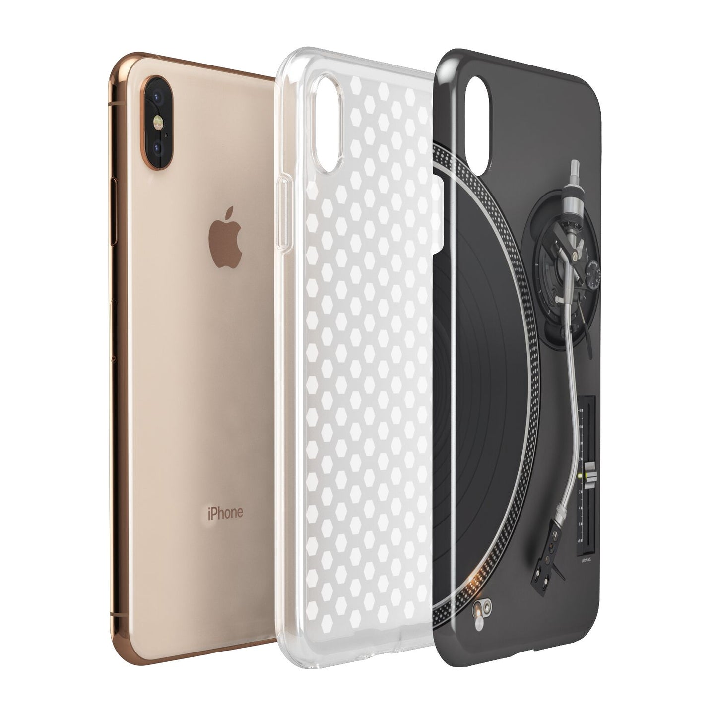 Vinyl Record Player Apple iPhone Xs Max 3D Tough Case Expanded View