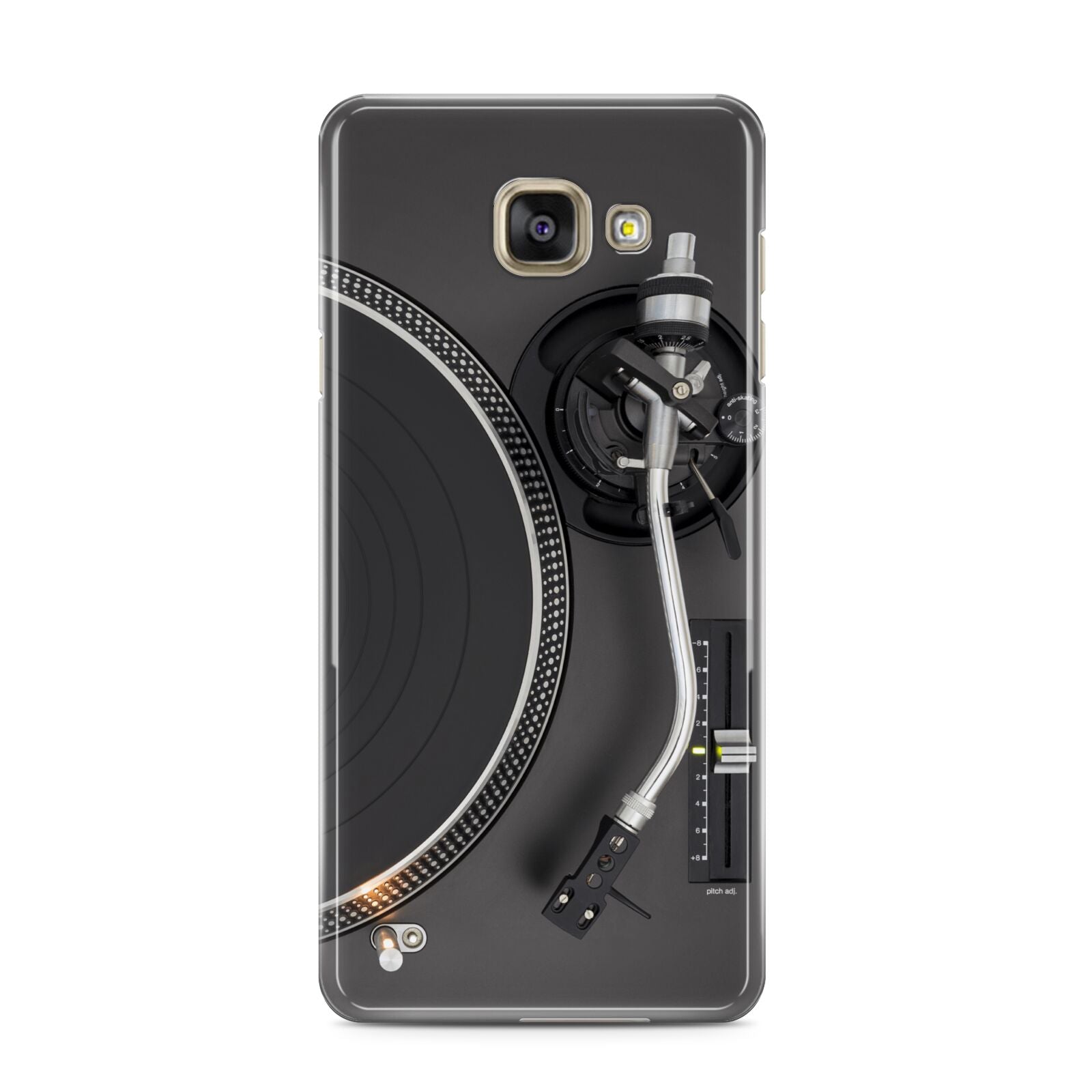 Vinyl Record Player Samsung Galaxy A3 2016 Case on gold phone